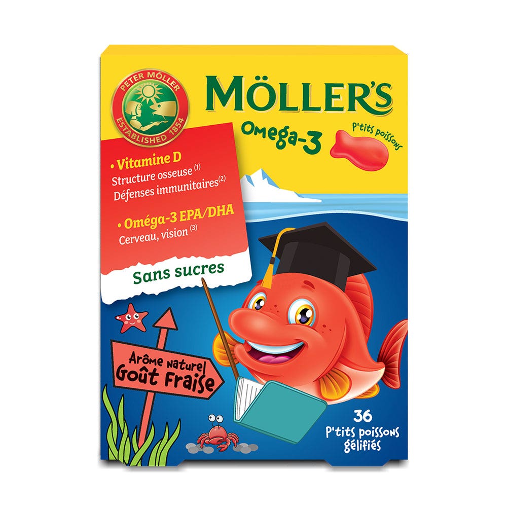 Moller'S Oméga-3 piccoli pesci 36 caramelle gommose