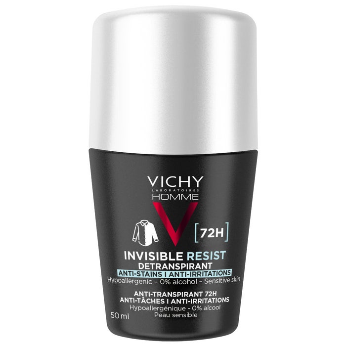 Vichy Homme Invisible Resist Deodorante antitraspirante Efficacia 72h Controllo Estremo 50ml