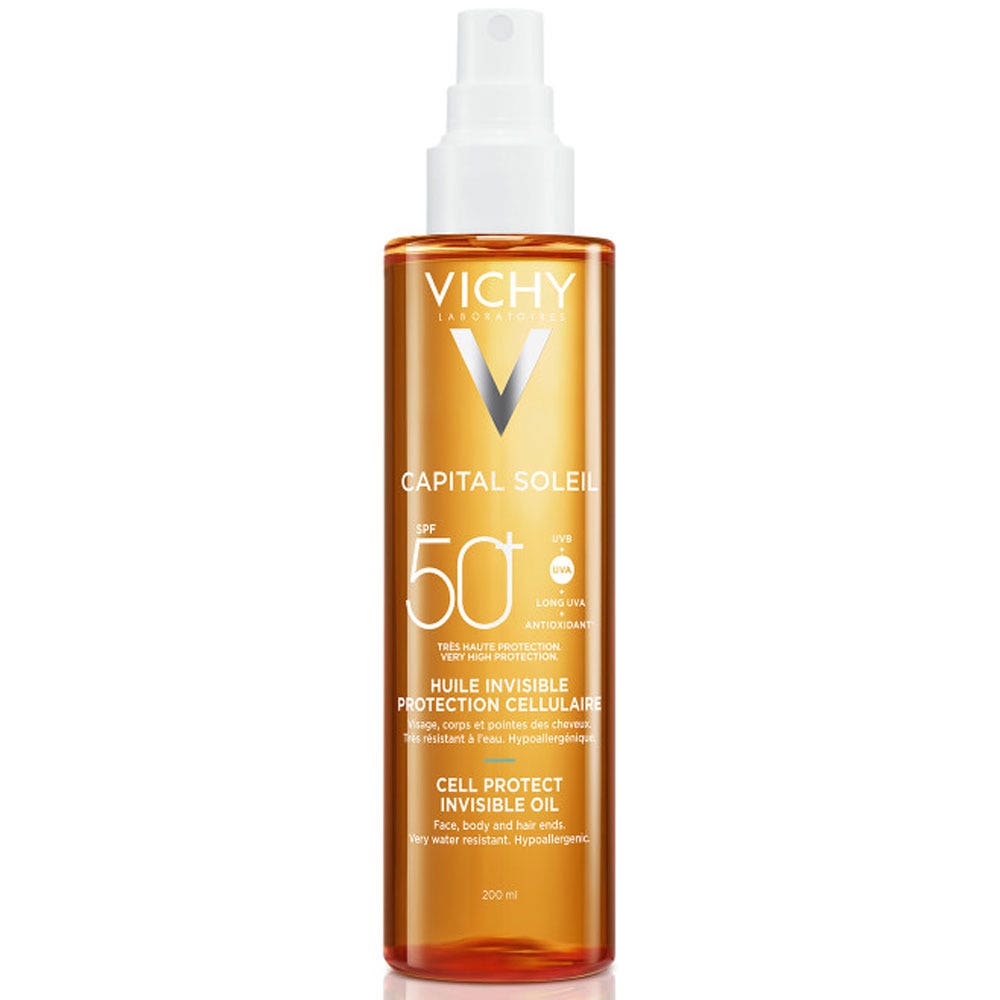 Vichy Capital Soleil Olio invisibile protezione cellulare SPF50+ 200 ml