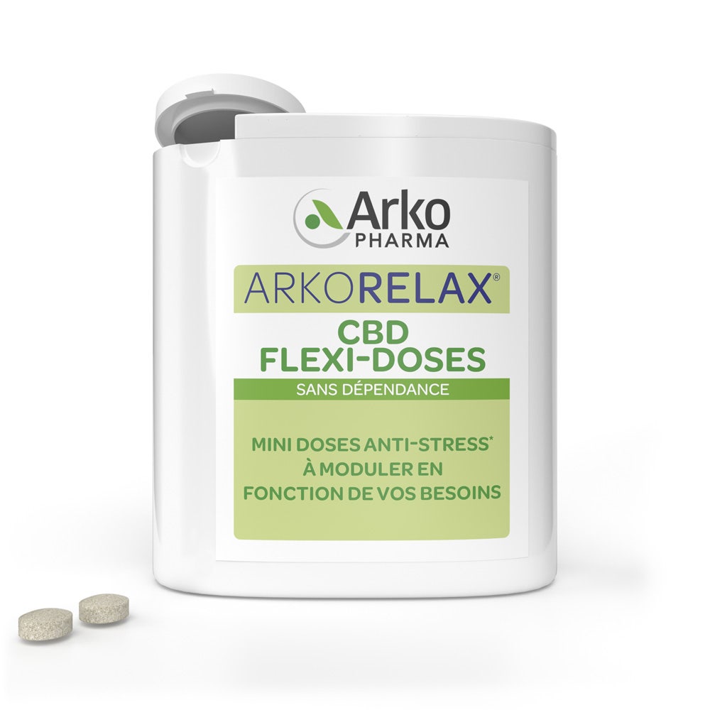 Arkopharma Arkorelax Dosi flessibili CBD 60 mini compresse sublinguali