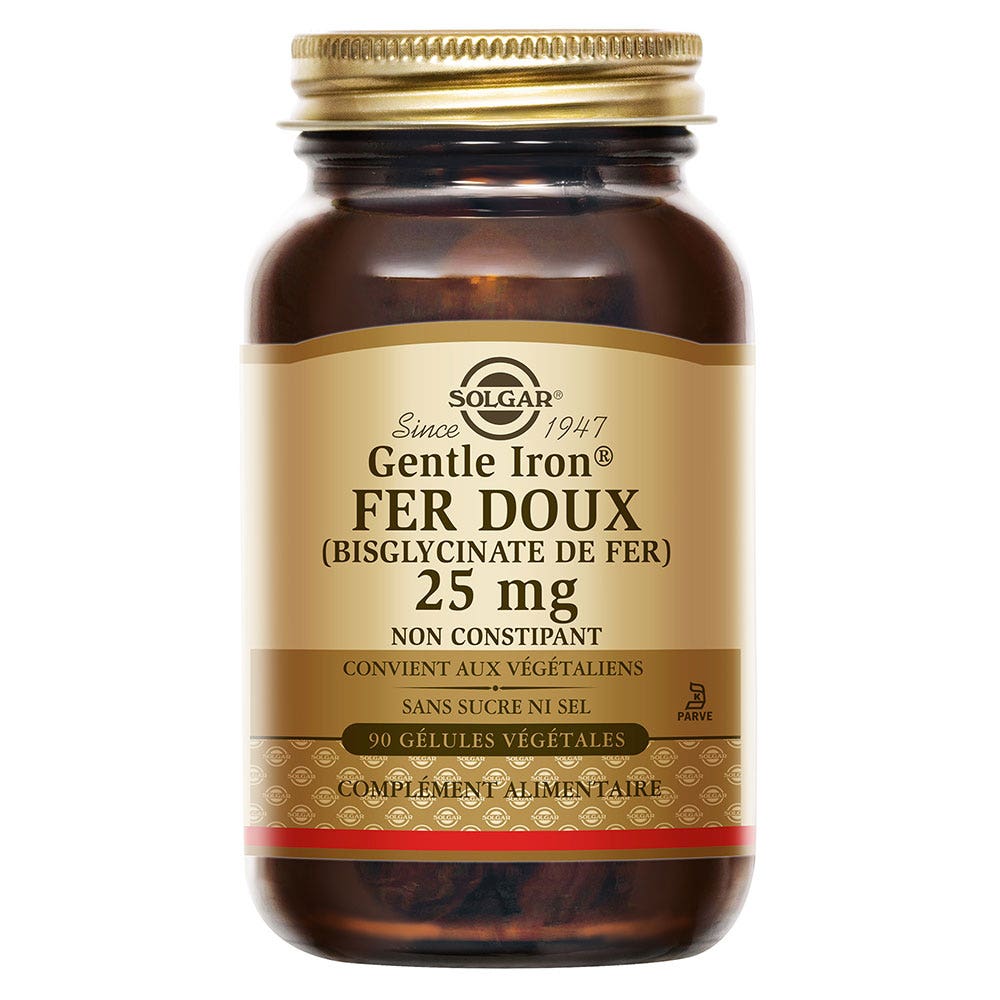 Solgar Ferro dolce 25 mg per vitalità e benessere 90 capsule vegetali