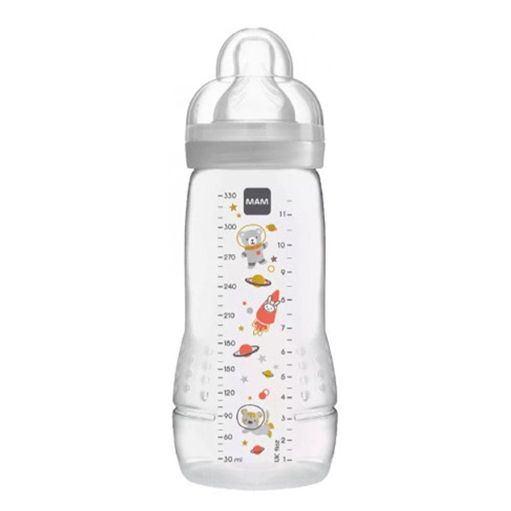 Mam Capezzolo in plastica per biberon Flow X Ultra Soft 2a età 6 mesi e Plus 330 ml