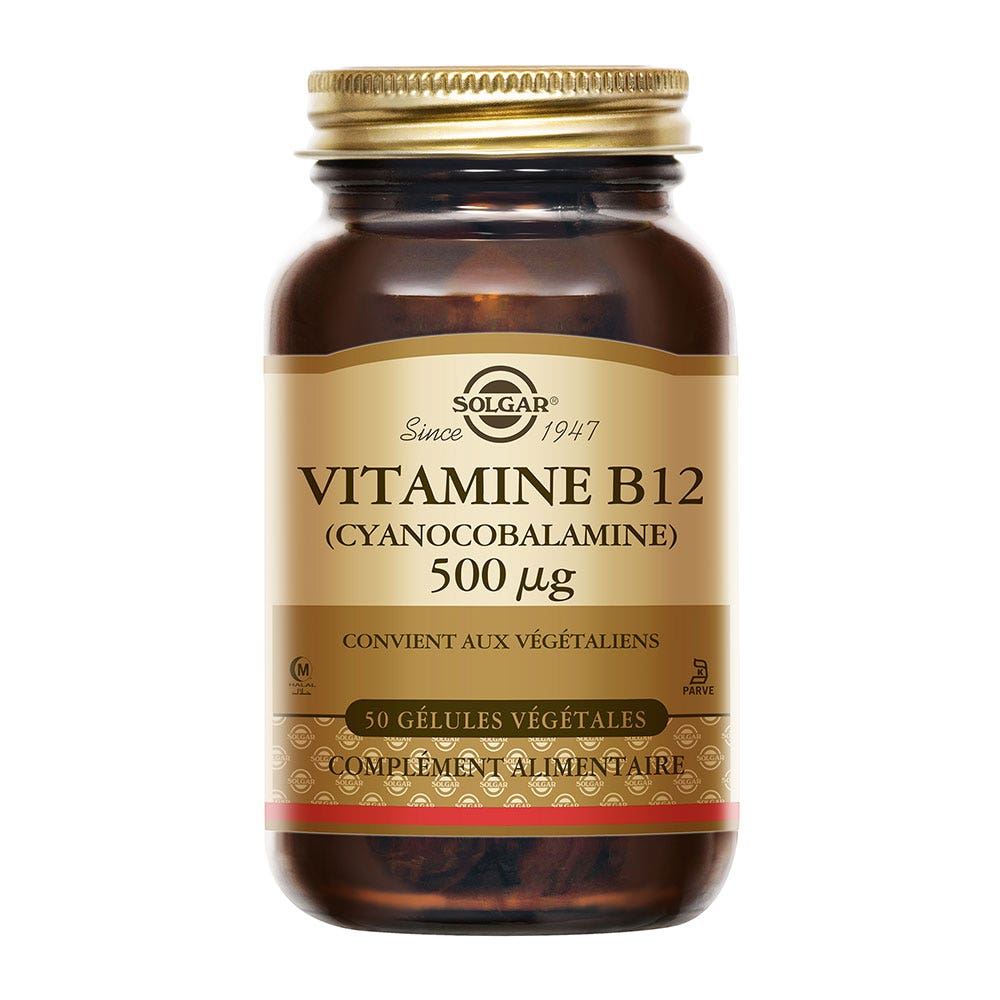 Solgar Vitamina B12 cianocobalamina per energia e vitalità 50 Capsule vegetali