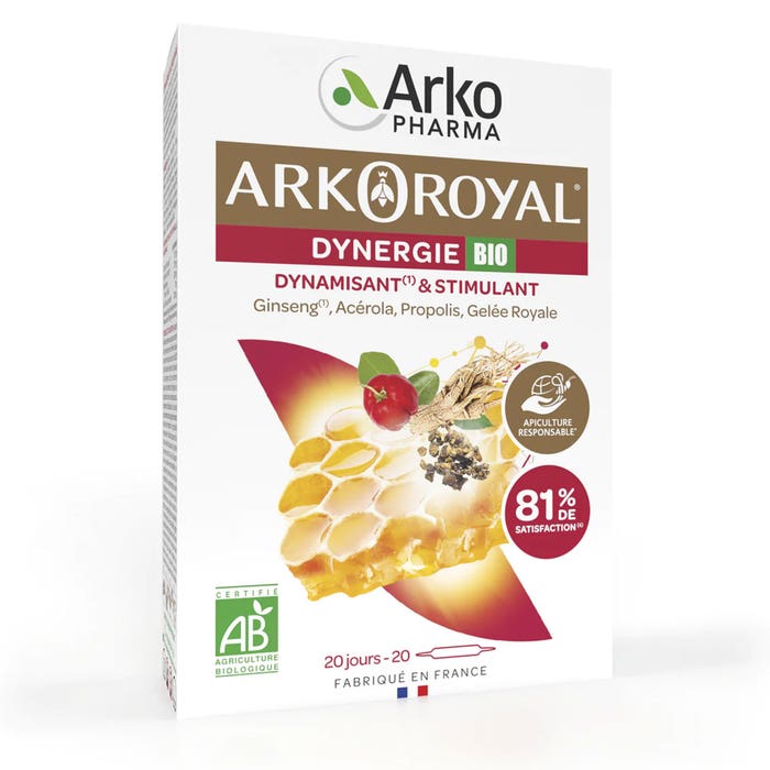 Arkopharma Arkoroyal Dynergie Bio Dynamisant & Stimulant 20 ampolle