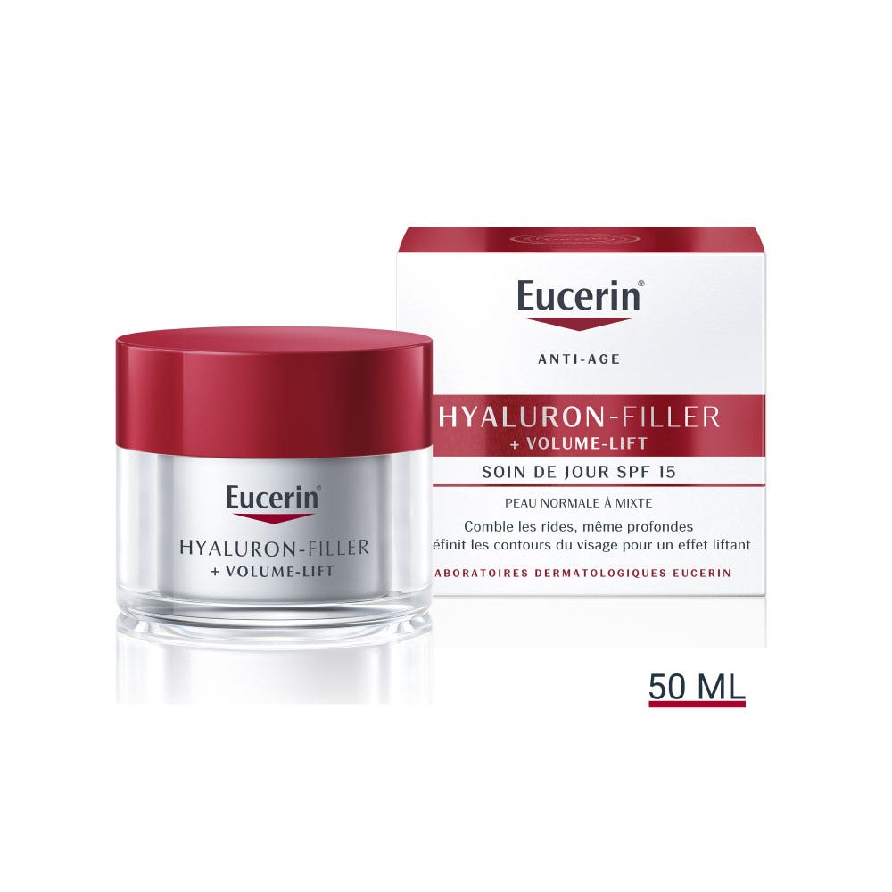 Eucerin Hyaluron-Filler + Volume Lift Crema Giorno Spf15 Pelli normali a miste 50ml
