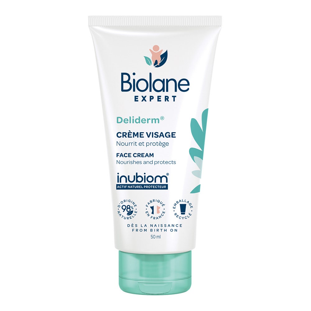Biolane Esperto Crema viso Deliderm Baby Peaux Sensibles 50ml