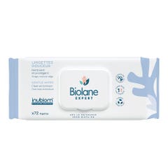 Biolane Esperto Salviette detergenti delicate per bambini X72 Salviette Peaux Sensibles x72