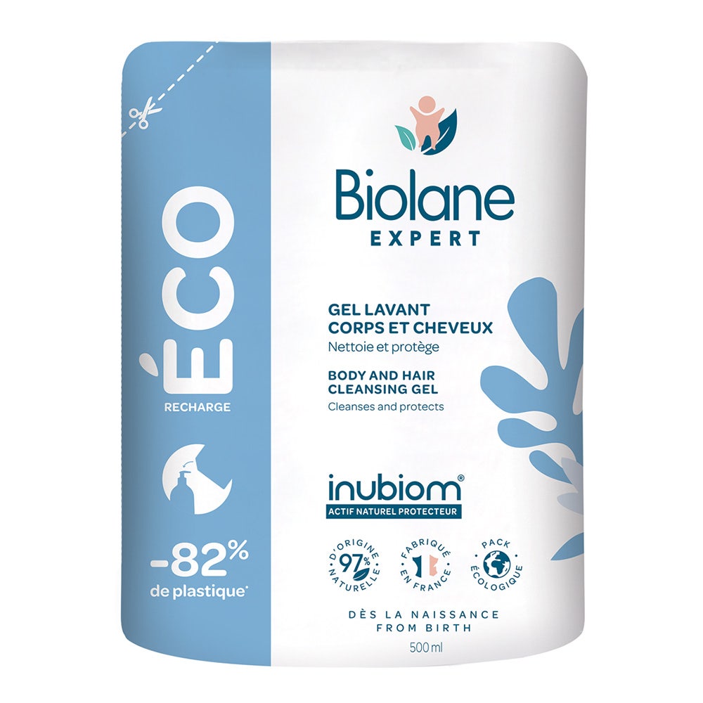 Biolane Esperto Ricarica Eco Baby Wash Gel Corpo e Capelli 500ml