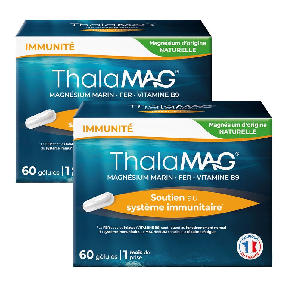 Thalamag Sostegno al sistema immunitario Magnesio Marino 2X60 Capsule