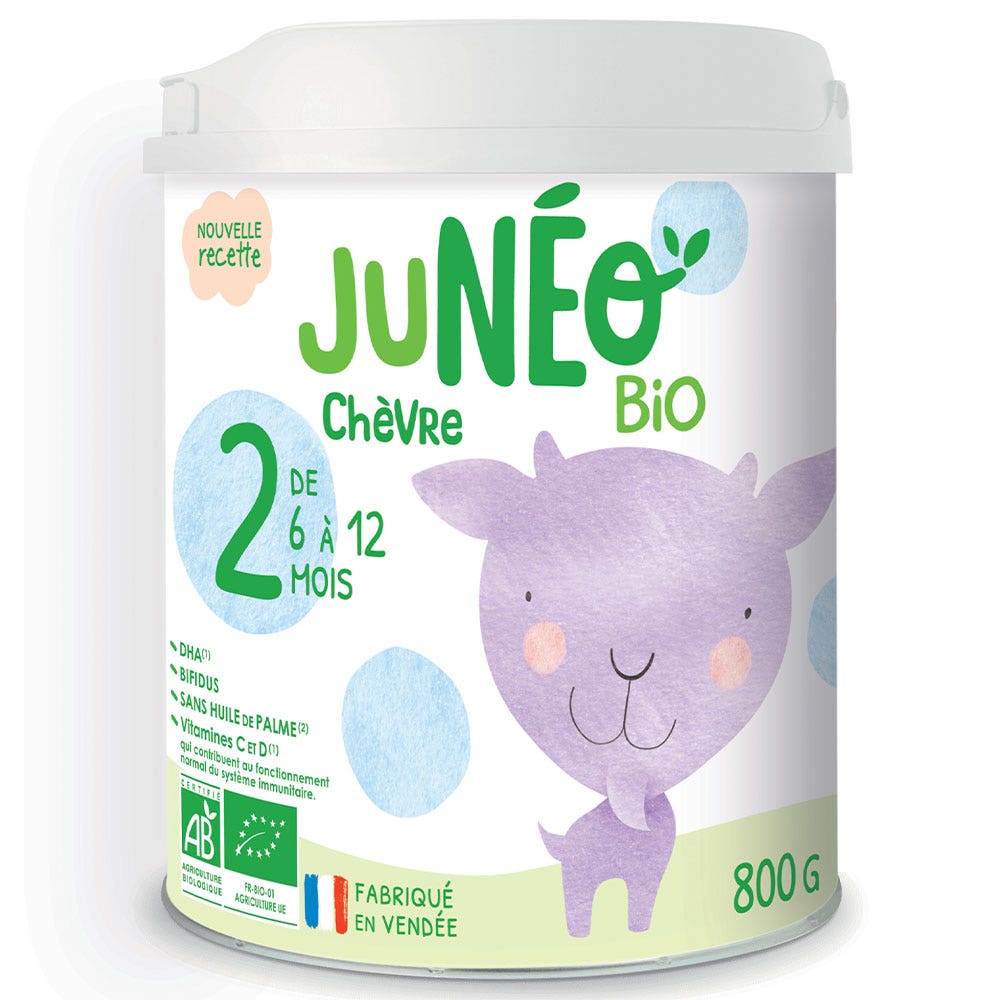 Juneo Capra Latte Seguito Bio seconda età 6-12 mesi 800g