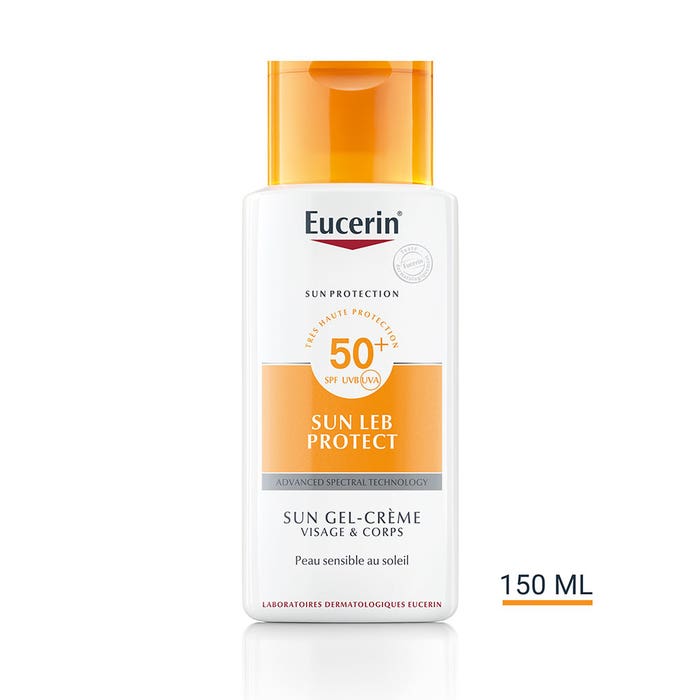 Eucerin Sun Protection Crema-gel Spf50 Leb Protect Viso e Corpo 150ml
