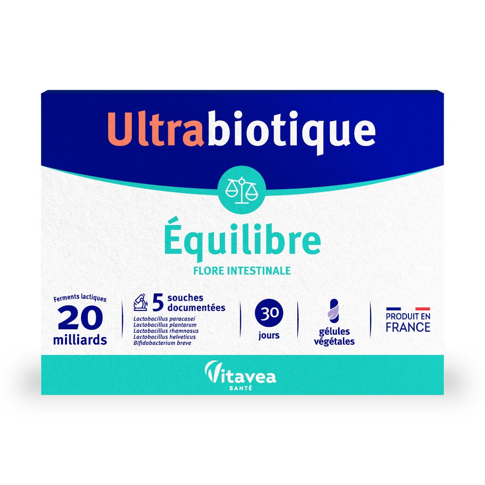 Vitavea Santé Ultrabiotique Equilibrio Flore intestinale 30 Geluli