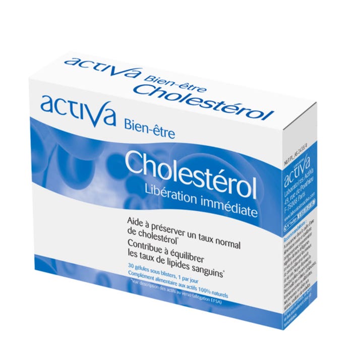 Colesterolo 30 Capsule Bien-Être Libération immédiate Activa
