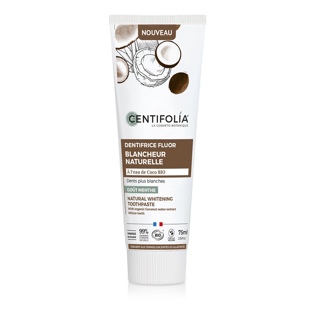 Centifolia Dentifricio sbiancante al fluoro Naturale 75ml
