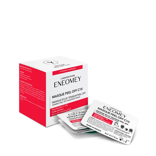 Eneomey Maschera peel off C10 luminosità effetto tensoriale 6 x 5 ml