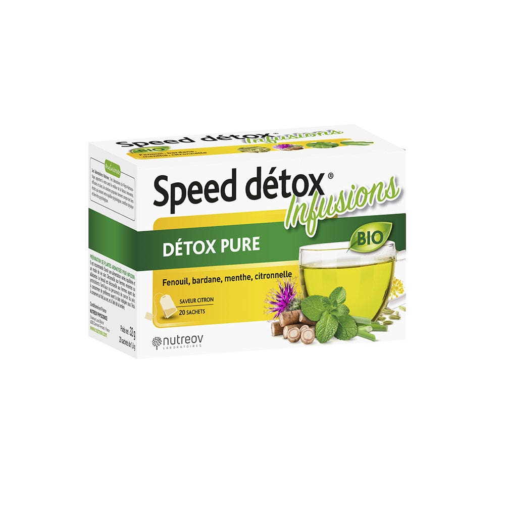 Nutreov Speed Detox Infusi detox puri gusto limone 20 bustine