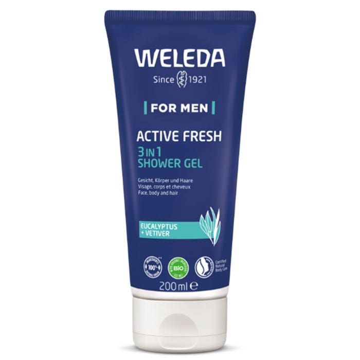 Doccia Gel Energizzante For Men 200ml Active Fresh Weleda