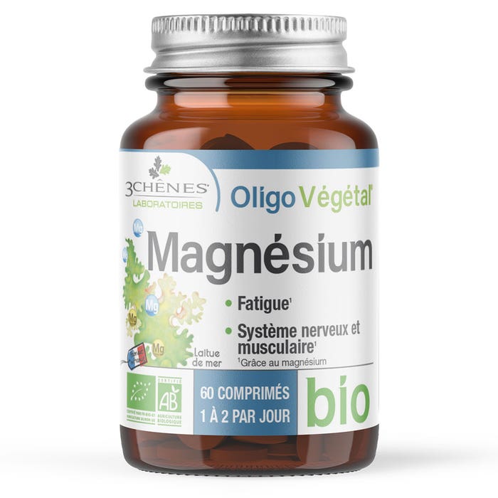 3 Chênes Magnesio Bio 60 compresse