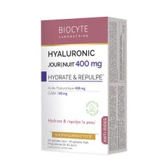 Biocyte Anti-rides Ialuronico 400mg Idrata e rimpolpa x 30 capsule giorno + 30 capsule Notte