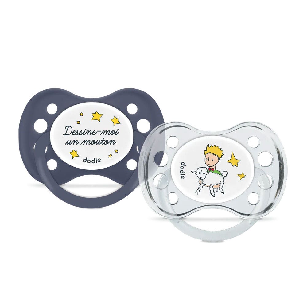 Dodie Le Petit Prince Succhietti anatomici x2 Plus 6 mesi Dodie Anatomiques Le Petit Prince Più di 6 mesi x2