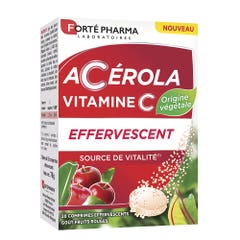 Forté Pharma Acerola Vitamine C 20 Compresse Sapore di Frutta Rossa Forté Pharma Vitamine C Aroma di frutta rossa 20 compresse
