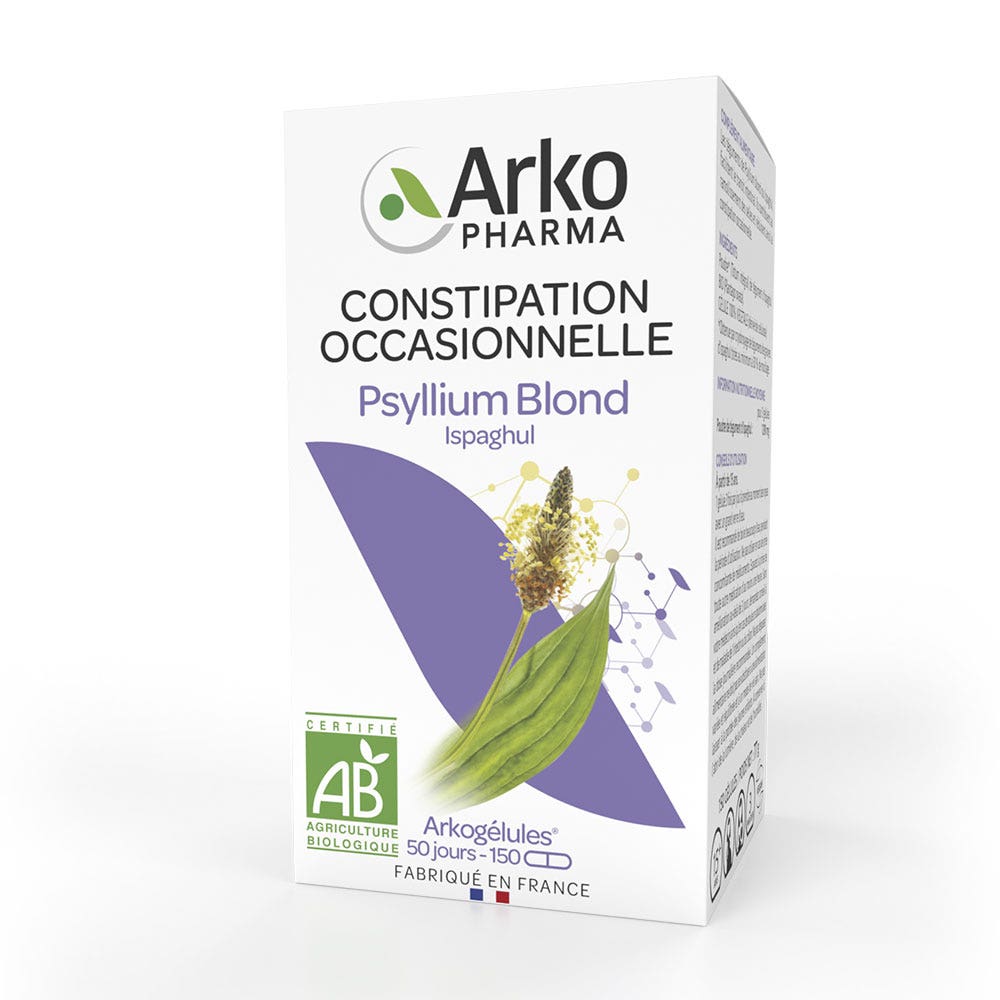 Arkopharma Arkocapsule Psillio biondo Ispanghul per stitichezza occasionale 150 capsule