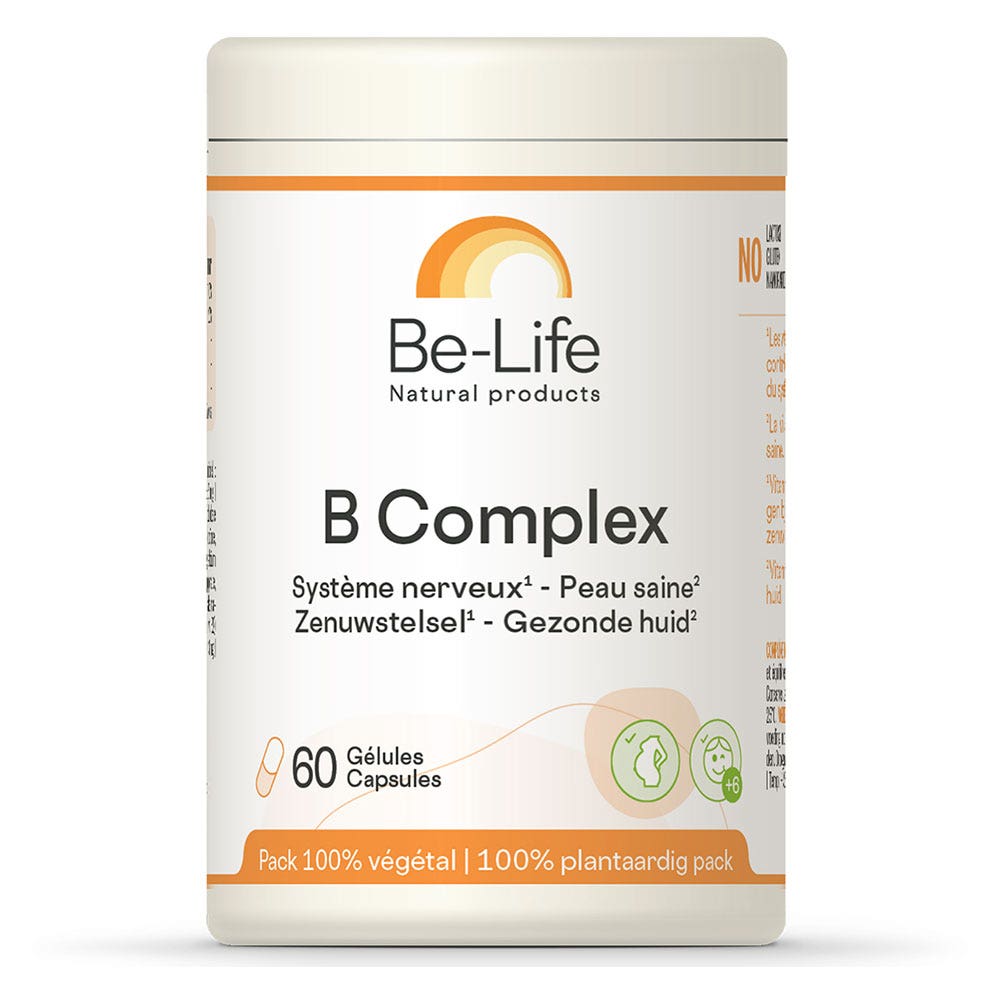 Be-Life Complesso B Sistema nervoso - Pelle sana 60 gelules