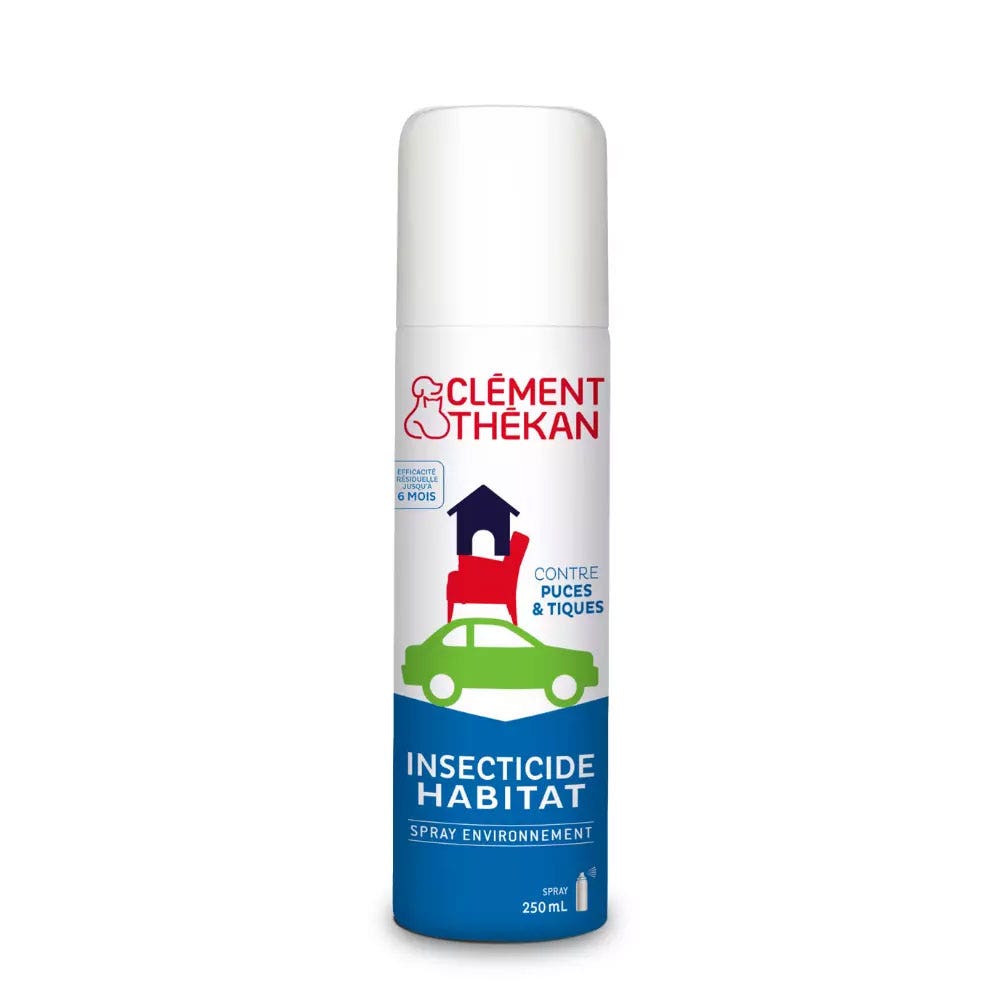 Clement-Thekan Spray Insecticide Habitat Contre Puce & Tiques 200 ml