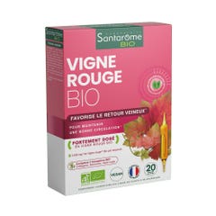 Santarome Vigne Rouge Favorisce il ritorno venoso Bio 20 Ampolle da 10ml