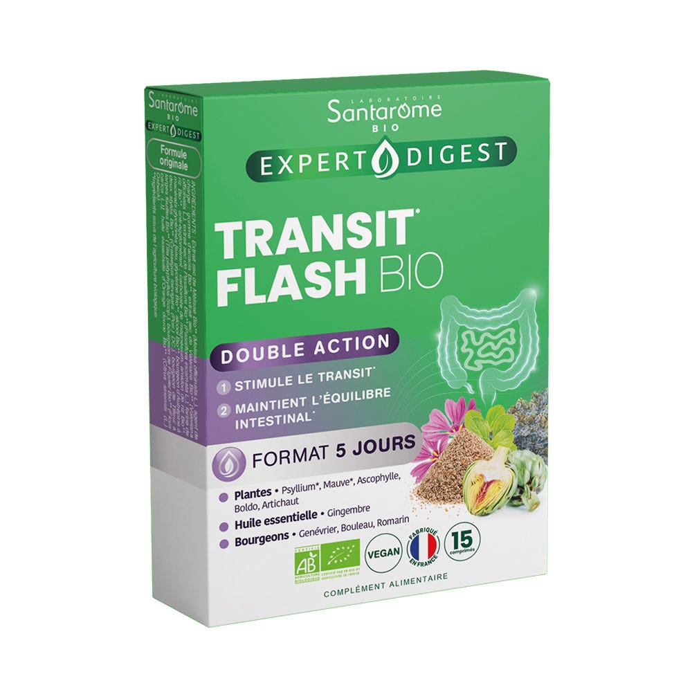 Santarome Expert Digest Transit Flash Bio Doppia Azione 15 Comprimés Expert Digest Santarome Flash Bio Doppia Azione 15 compresse