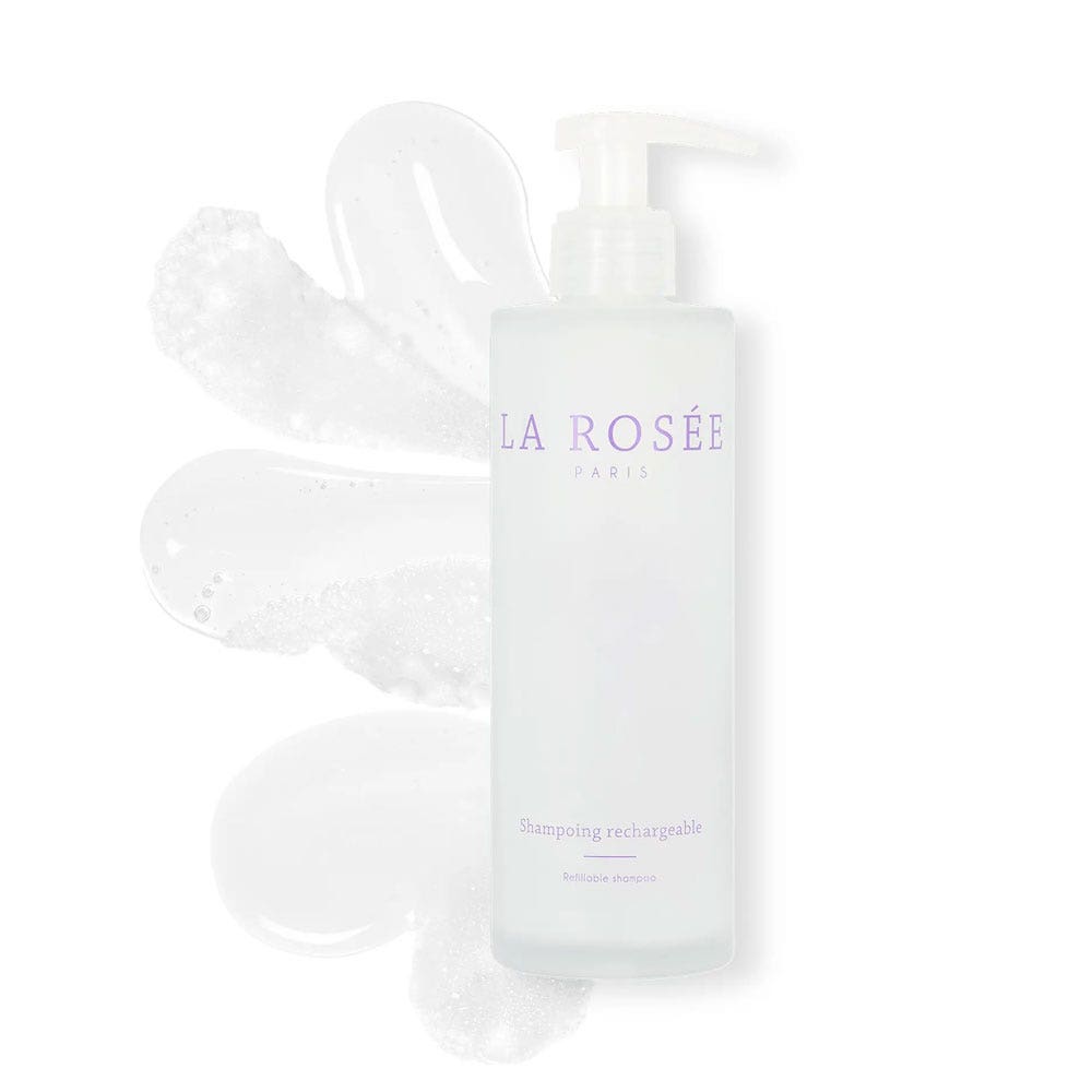 LA ROSÉE Shampoo ricaricabile flacone di vetro vuoto 200 ml