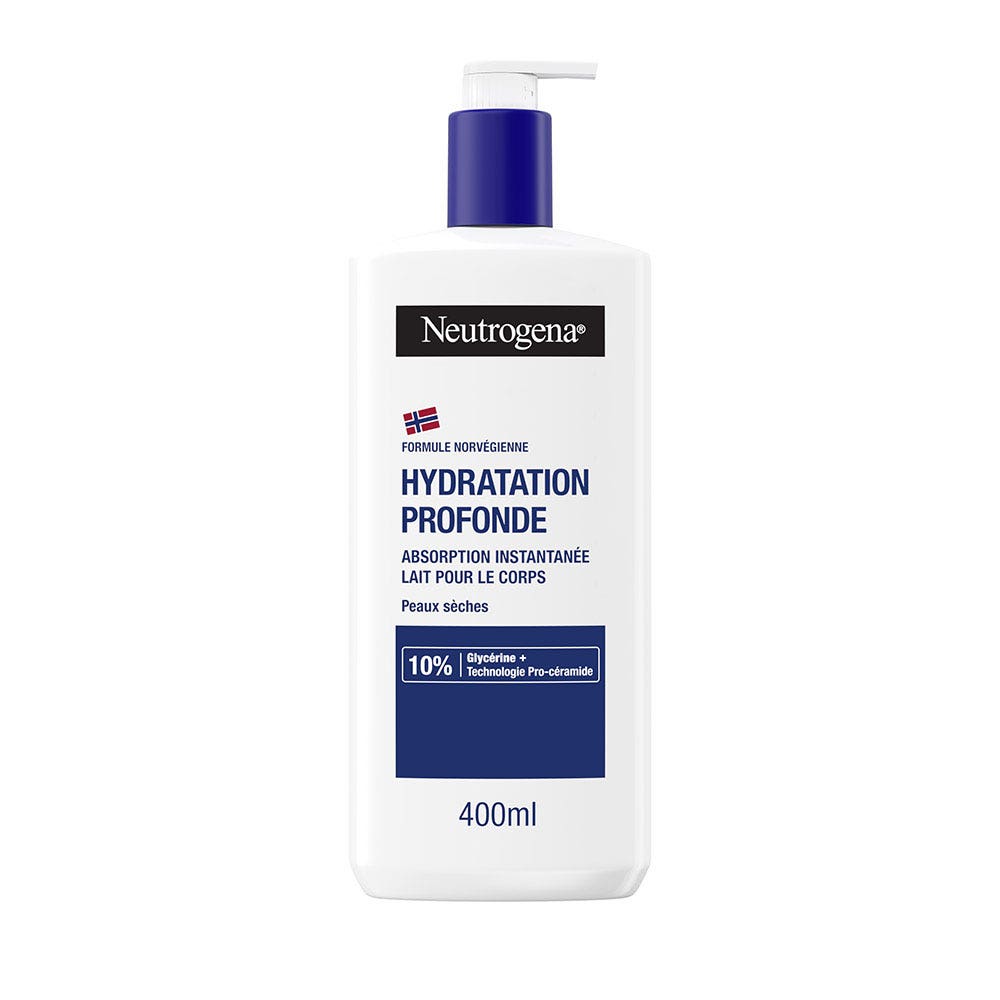 Neutrogena Idratazione profonda Lozione per il corpo ad assorbimento immediato Peaux sèches 400 ml