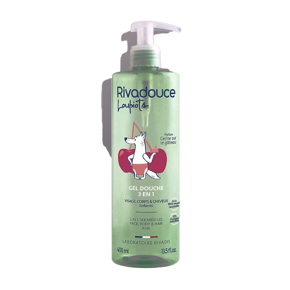 Rivadouce Loupiots Gel doccia 3in1 bambini corpo e capelli 400ml