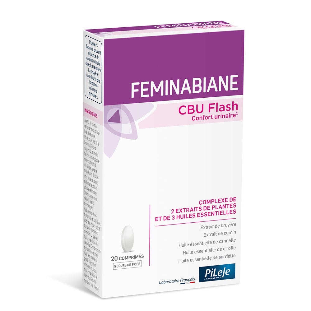 Pileje Feminabiane CBU Flash per cicli irregolari 20 compresse