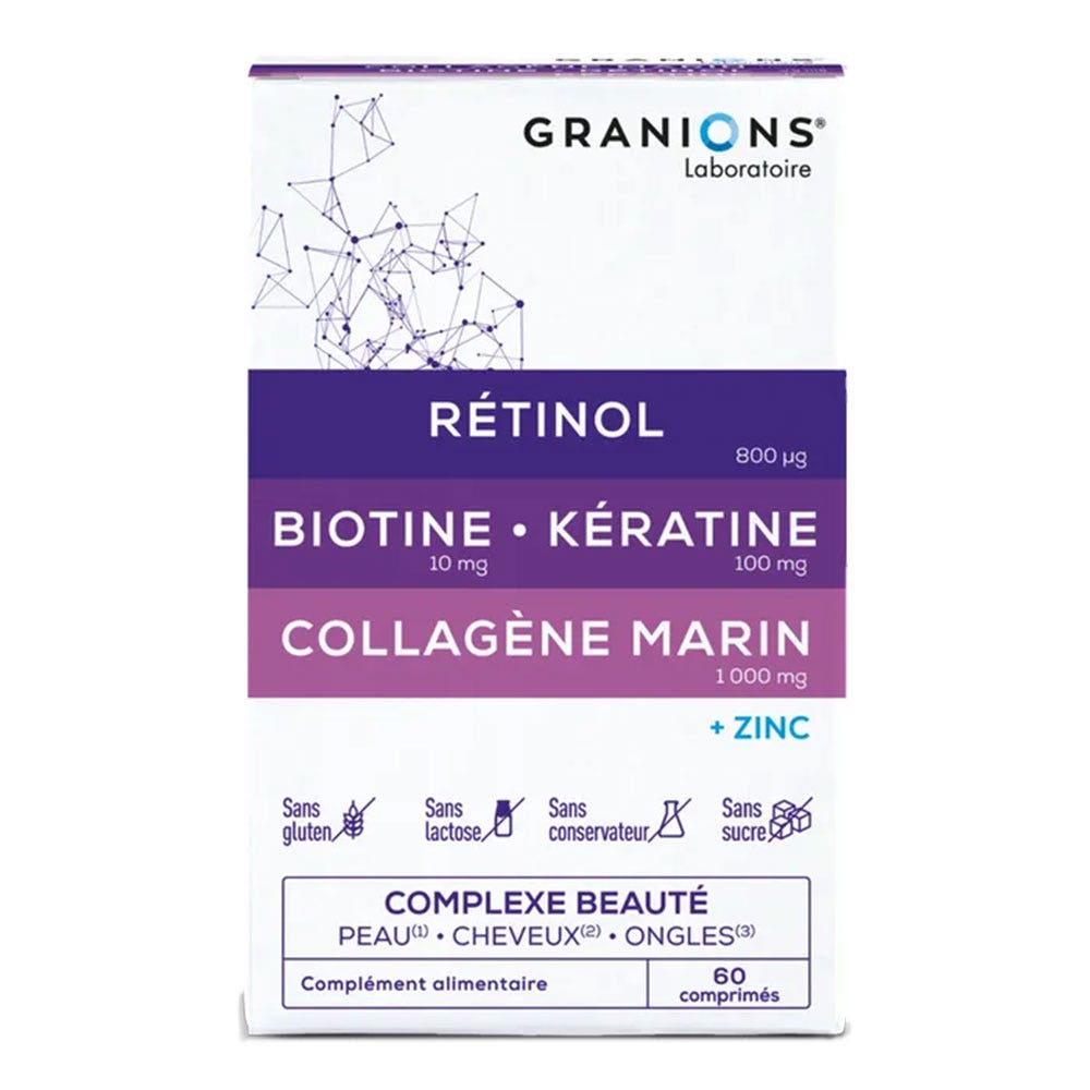 Granions Complexe Bellezza per pelle, capelli e unghie 60 compresse