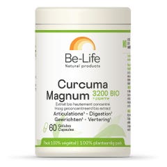 Be-Life Curcuma Magnum + Piperina Organica 60 Gelule 3200 mg