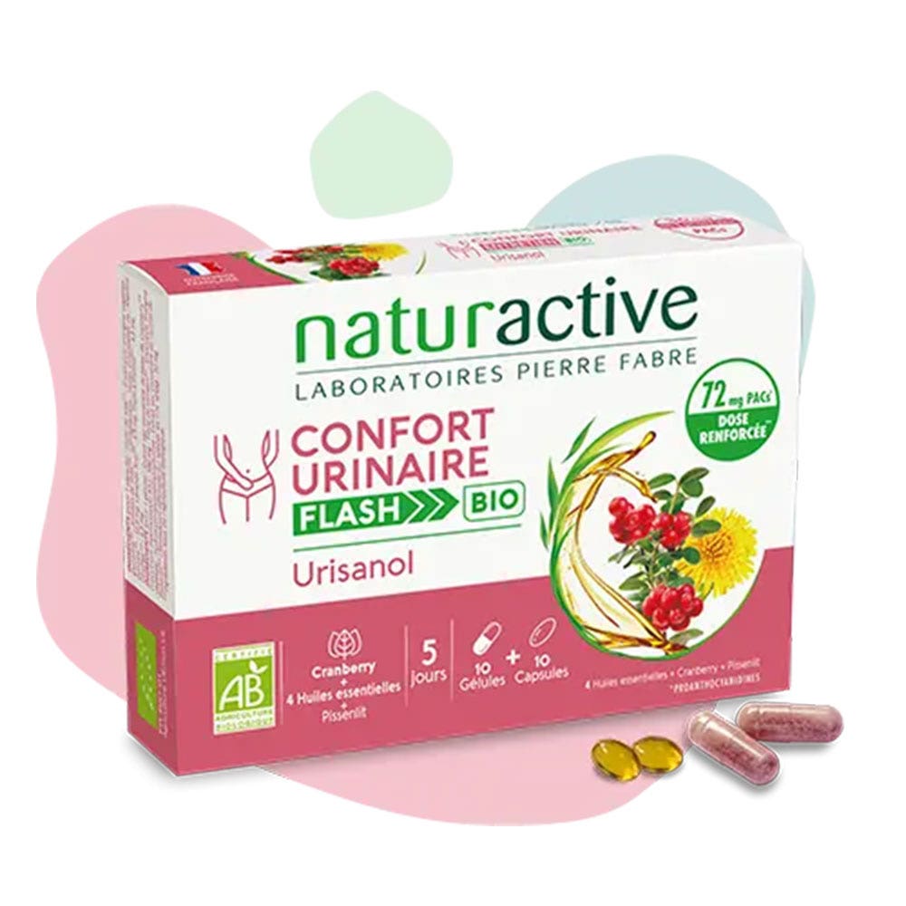 Naturactive Urisanol flash bio comfort urinario 10 gelule + 10 capsule