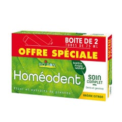 Boiron Homeodent Dentifricio Complete Care per denti e gengive Limone 2x75ml