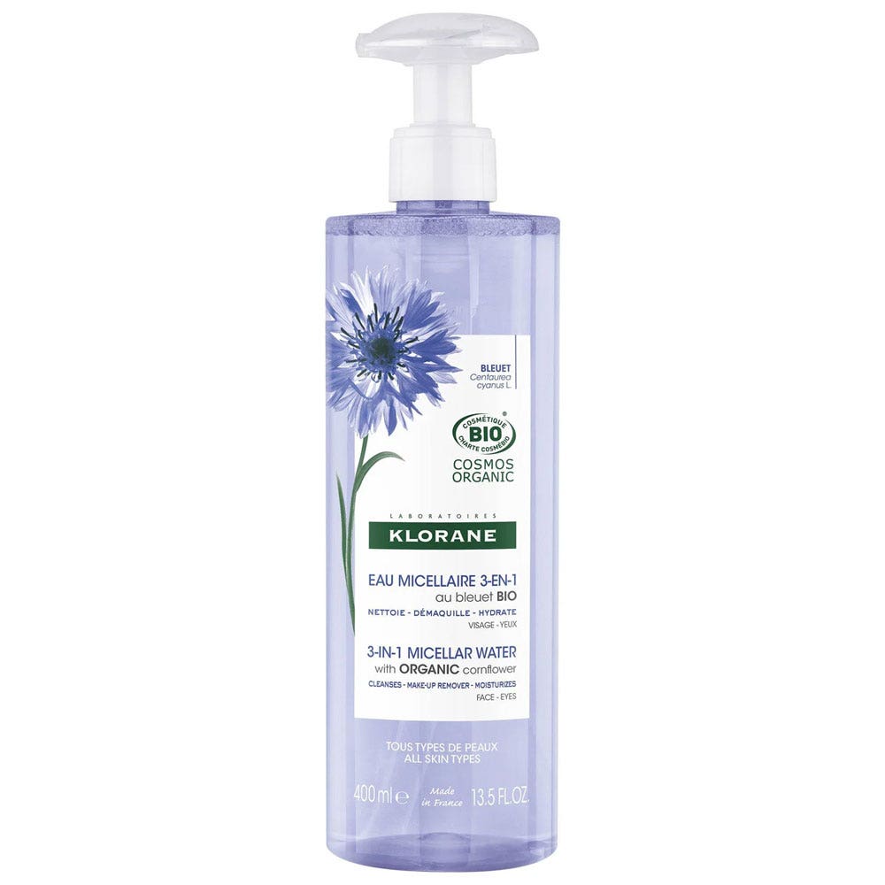 Klorane Fiordaliso Acqua micellare rituale 3in1 bio 400ml