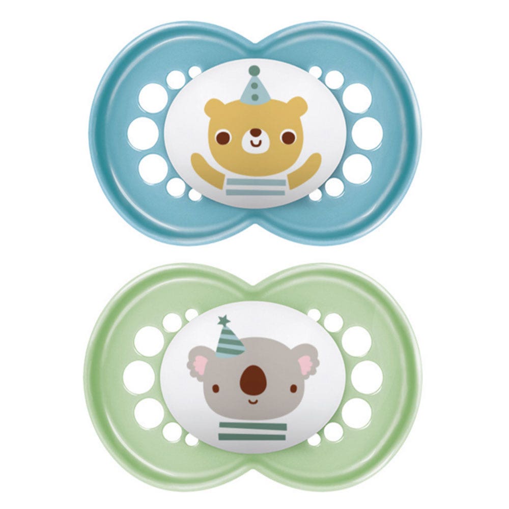 Mam Original Animals Succhiotti simmetrici 6 mesi in Plus x2