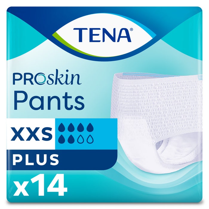 Tena Proskin plus Pants Absorb + Slip Size XXS 40 -70 cm x14