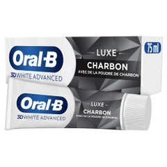 Oral-B 3D White Advanced Dentifricio Luxe Charcoal 75ml
