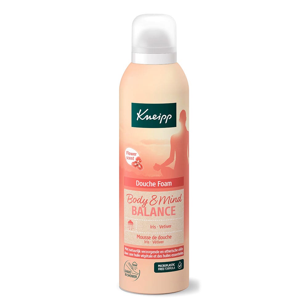 Kneipp Body & Mind Balance Doccia schiuma Iris Vetiver 200 ml