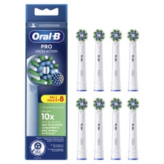 Oral-B Cross Action Spazzole per spazzolini elettrici X8