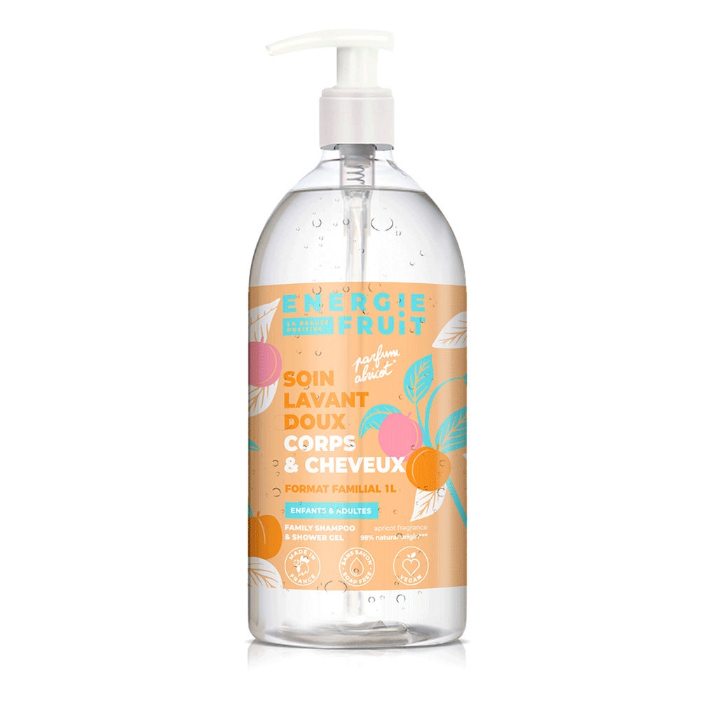 Energie Fruit Doccia delicata corpo e capelli albicocca dolce 1 l