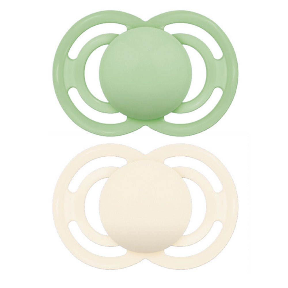 Mam Perfect Succhietti per animali simmetrici in silicone Perfection 6 mesi e Plus X2