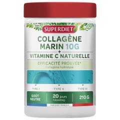 Superdiet Collagene marino 10g + Vitamina C naturale Gusto neutro 210g