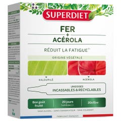 Superdiet Ferro + Acerola riduce la stanchezza Buon gusto fruttato unidosi 20x15ml