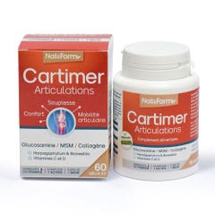 Nat&Form Cartimer Articulations 10g + Vitamine C 60 gélules