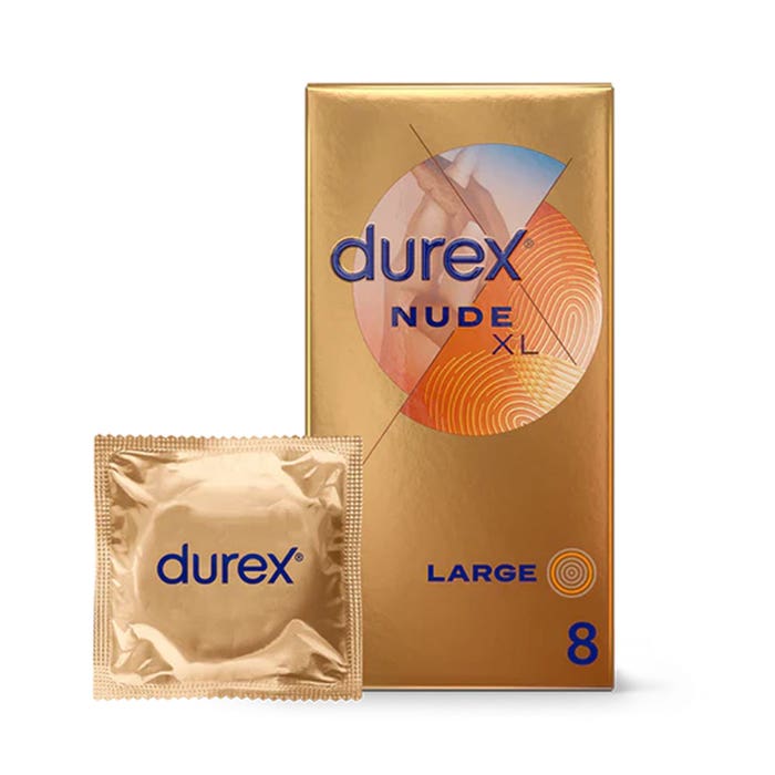 Durex Nude Preservativi XL Sensazione “pelle su pelle” x8